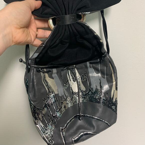 No Brand Metallic Abstract Shoulder Bag Purse Crossbody with Shell - Picture 5 of 6